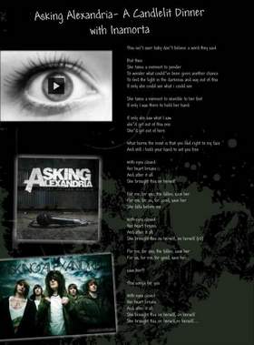 Asking Alexandria - A Candlelit Dinner With Inamorta